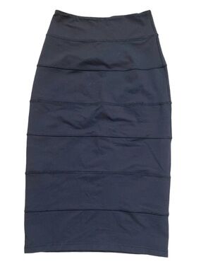 lululemon athletica yoga over Black Panel bodycon Pencil Skirt